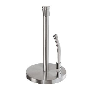 OGGI Stainless Steel Paper Towel Holder - with Tension Arm and Tear Bar, 13" Height - Stainless Steel Construction