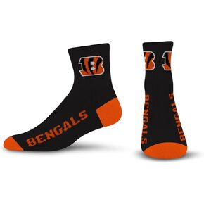 FBF - NFL Team Color Quarter Dress Socks Footwear for Men and Women Game Day Apparel Size Large 10-13