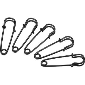 MECCANIXITY Safety Pins 1.57 Inch Large Metal Sewing Pins for Blankets Skirts Crafts Brooch Making Rose Red 24Pcs