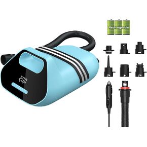 20PSI Electric Paddle Board Pump TPS300 - High Pressure Rechargeable SUP Pump, Dual Stage Inflation & Deflation, Auto-Off Air Pump for Stand Up Paddle Boards, Boats, Kayaks and Tent
