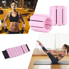 Wrist Weights for Women & Men,Chenicty Set of 2(1Lbs Each) Adjustable Ankle Weight Bracelet for Home Gym Workout Yoga,Walking, Running, Dance, Barre,Travel