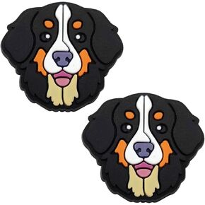 Tennis Racket Dampener Set - 2 Per Pack - Double-Sided Tennis Shock Absorber to Reduce Vibration - Easy-to-Install Cute Dog Dampeners, Tennis Accessories