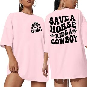 Oversized Country Music Shirt Women Western Cowboy T-Shirt Country Concert Shirt Vintage Cowgirl Rodeo Tee