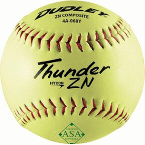 Dudley 12" Thunder ZN Hycon ASA Composite Slowpitch Softball
