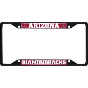 Fan Mats 31296: Arizona Diamondbacks Metal License Plate Frame Black Finish