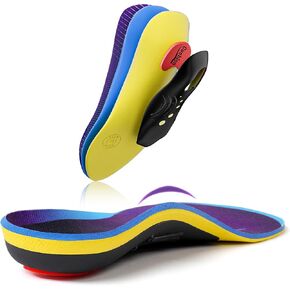 Heavy Duty Support Insoles for Women and Men - Plantar Fasciitis Relief and Shock Absorption, Orthotic Inserts for High Arch and Fiat Feet, Work Boots, and All-Day Standing Comfort