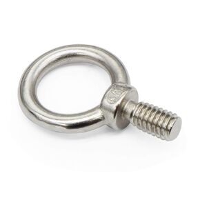 Aiwaiufu 4 Packs 1/4"-20 Eye Bolts, 316 Stainless Steel Marine Grade Shoulder Eye Bolts, UNC Standard Threaded Lifting Ring Bolts