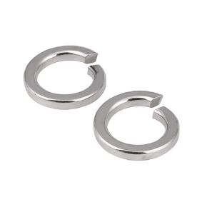 Junter 200pcs M2.5 2.5mm A2 Stainless Steel Split Lock Washers Spring Medium DIN127