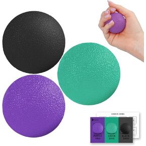 Ortarco 3 Pack Stress Balls for Adults, Hand Strengthening Devices Exercise Balls Physical Therapy Ball, Squeeze Balls for Hand Therapy, Hand Exerciser for Hand Finger Forearm Wrist Training and Relax
