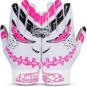 RED WORLD Football Gloves for Youth and Adult, Sticky Receiver Gloves for Boys, Girls and Men, Enhanced Performance for Youth and Adult Football Game.