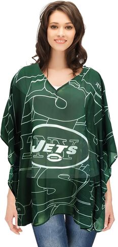 Littlearth Womens NFL Indianapolis Colts Sheer Caftan with Trace Design, Team Color, One Size in Saudi Arabia