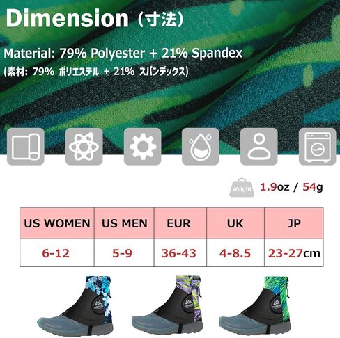 أغطية أحذية واقية من Azarxis Low Trail Gaiters عاكسة للكاحل مع حماية من الأشعة فوق البنفسجية للوقاية من الرمال المسامية للنساء والرجال والشباب والمشي لمسافات طويلة والتسلق (أزرق) in Saudi Arabia