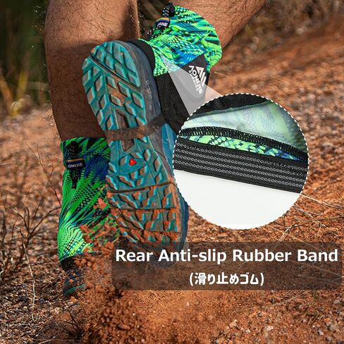 أغطية أحذية واقية من Azarxis Low Trail Gaiters عاكسة للكاحل مع حماية من الأشعة فوق البنفسجية للوقاية من الرمال المسامية للنساء والرجال والشباب والمشي لمسافات طويلة والتسلق (أزرق) in Saudi Arabia