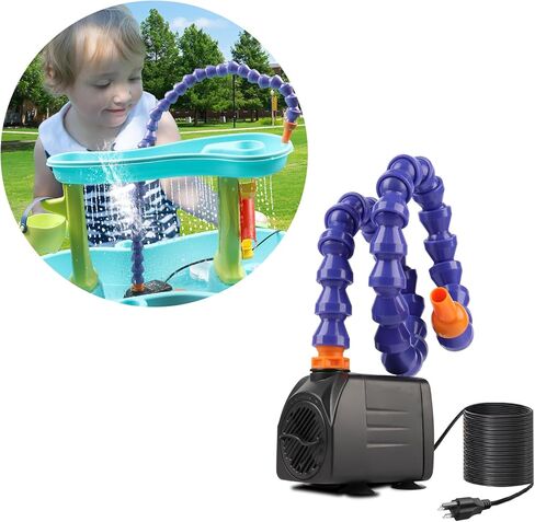 Water Table Pump,10 FT Long Power Cord Water Pump for Step 2 Water Table, Outdoor Water Table Accessories Toys for Kids. in Saudi Arabia