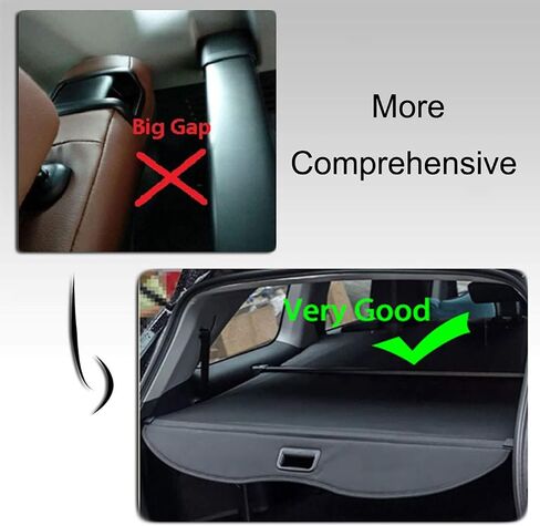 Kaungka Cargo Cover Compatible with 2007-2009 Pontiac Torrent 2008-2016 Chevrolet Equinox Black Trunk Shielding Shade in Saudi Arabia