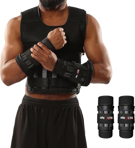 Wrist Arm Weights 6.6/11/22LBS 1 PairWeights, Adjustable Wrist Weights, Removable Wrist Ankle Weights for Men Women, for Fitness, Walking, Jogging, Workout, Running. in Saudi Arabia