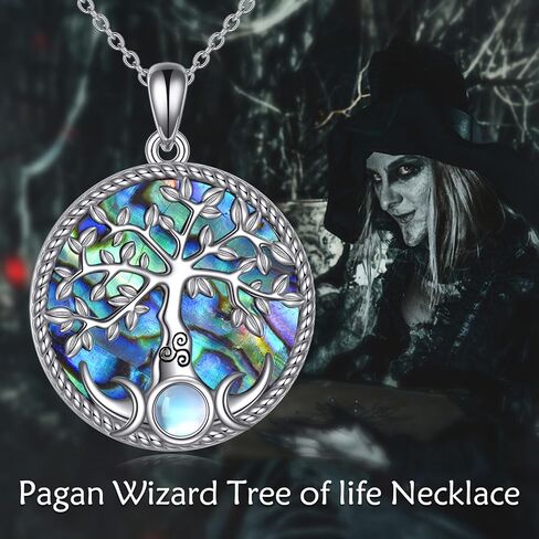 Horseshoe Necklace Sterling Silver Tree of Life Pendant Jewelry Gift for Women Girls in Saudi Arabia