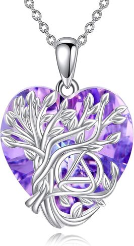 Horseshoe Necklace Sterling Silver Tree of Life Pendant Jewelry Gift for Women Girls in Saudi Arabia