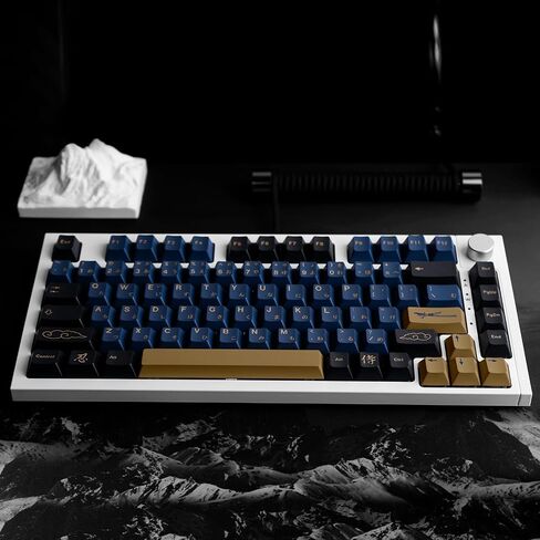 أبيض حليبي 114 مفتاحًا PBT Keycaps، مجموعة أغطية مفاتيح مخصصة ذات نمط بسيط، أغطية مفاتيح مزدوجة لملف الكرز لتخطيط ANSI 61/87/104/108 Cherry MX Switches لوحة المفاتيح الميكانيكية in Saudi Arabia