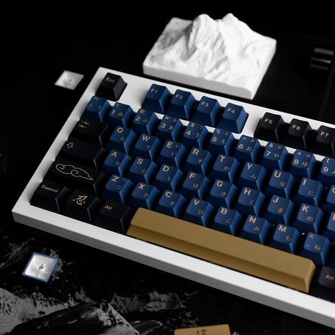 أبيض حليبي 114 مفتاحًا PBT Keycaps، مجموعة أغطية مفاتيح مخصصة ذات نمط بسيط، أغطية مفاتيح مزدوجة لملف الكرز لتخطيط ANSI 61/87/104/108 Cherry MX Switches لوحة المفاتيح الميكانيكية in Saudi Arabia