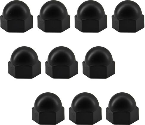 (50 Pieces) M8 White Nylon Acorn Cap Nuts Plastic Hex Nut Threaded Dome Nuts in Saudi Arabia