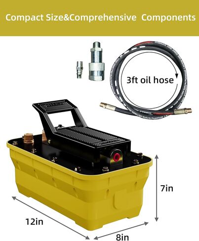 Air Hydraulic Pump 10000 PSI, 2.3L Foot Actuated Hydraulic Pump Air Treadle for Auto Repair, Pulling Post, Hydraulic Pullers in Saudi Arabia