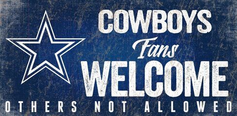 لافتة ترحيب من Fan Creations Dallas Cowboys، متعددة الألوان in Saudi Arabia