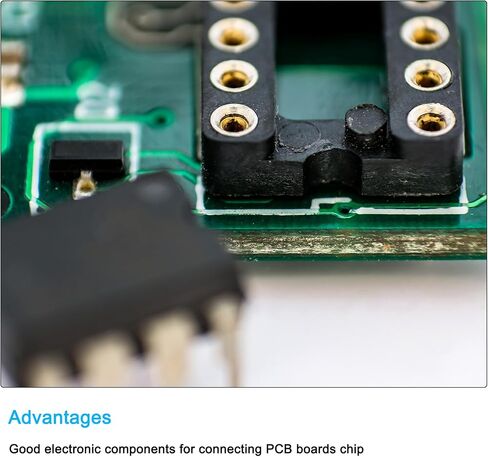 MECCANIXITY 20Pcs DIP IC Chip Socket Adapter, 2.54mm Pitch 28 Pin Gate Soldering Flat Circuit Chip in Saudi Arabia