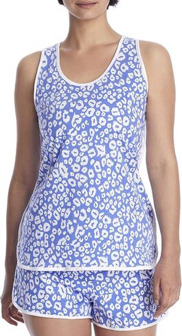 Cosabella Women's Florida Lounge Printed Tank Top & Boxer Set in Saudi Arabia