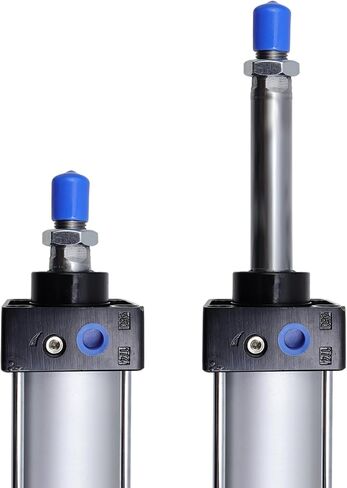 Antrader Air Cylinder SC 50 X 200 Bore: 2 inch Stroke: 8 inch Screwed Piston Rod Dual Action,SC Standard 50 x 200 Air Cylinder Bore 50mm Stroke 200mm,Aluminum Pneumatic Cylinder in Saudi Arabia