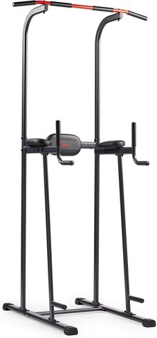 Sunny Health & Fitness Power Zone Cage - 1000 LB Weight Capacity, Spotter Bar, Angled Pull-Up Bar, J-Hooks, Optional Power Tower, Flat Bench w/Dumbbell Rack, Adjustable Incline Bench, LAT Pull Down in Saudi Arabia