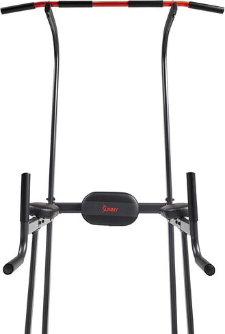 Sunny Health & Fitness Power Zone Cage - 1000 LB Weight Capacity, Spotter Bar, Angled Pull-Up Bar, J-Hooks, Optional Power Tower, Flat Bench w/Dumbbell Rack, Adjustable Incline Bench, LAT Pull Down in Saudi Arabia