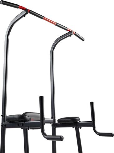 Sunny Health & Fitness Power Zone Cage - 1000 LB Weight Capacity, Spotter Bar, Angled Pull-Up Bar, J-Hooks, Optional Power Tower, Flat Bench w/Dumbbell Rack, Adjustable Incline Bench, LAT Pull Down in Saudi Arabia