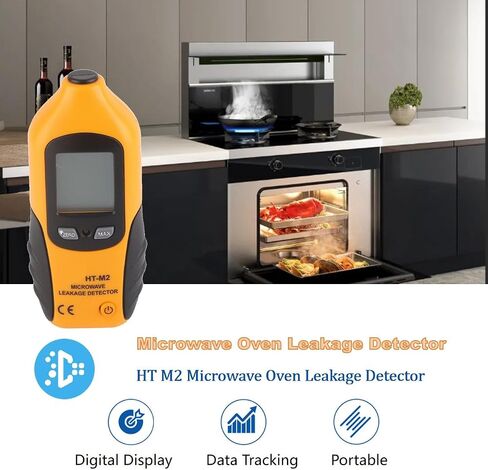 Digital Microwave Detector, HT M2 Microwave Oven Leakage Detector, Radiation Meter, High Fidelity Microwave Detector, Microwave Survey Meter Leak Detector in Saudi Arabia
