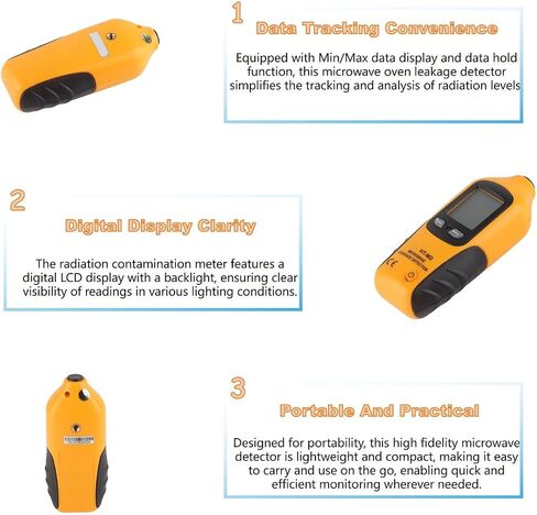Digital Microwave Detector, HT M2 Microwave Oven Leakage Detector, Radiation Meter, High Fidelity Microwave Detector, Microwave Survey Meter Leak Detector in Saudi Arabia