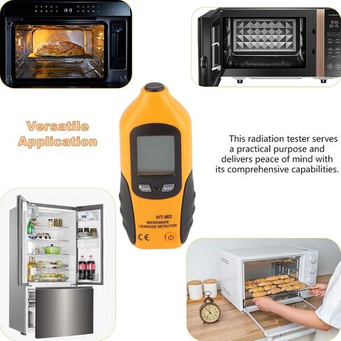 Digital Microwave Detector, HT M2 Microwave Oven Leakage Detector, Radiation Meter, High Fidelity Microwave Detector, Microwave Survey Meter Leak Detector in Saudi Arabia