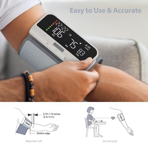Arm Blood Pressure Monitor, 2x120 Memory, Guest Mode in Saudi Arabia