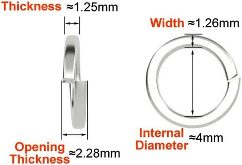 Junter 200pcs M2.5 2.5mm A2 الفولاذ المقاوم للصدأ سبليت قفل غسالات الربيع المتوسطة DIN127 in Kuwait