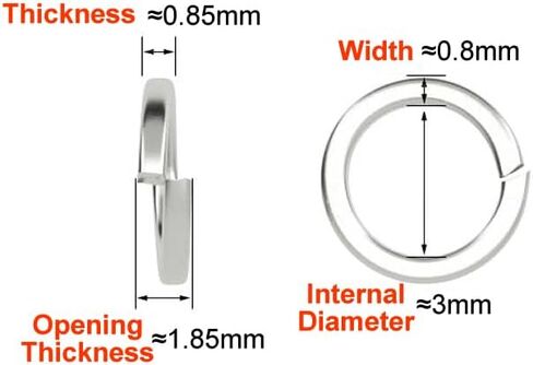 Junter 200pcs M2.5 2.5mm A2 الفولاذ المقاوم للصدأ سبليت قفل غسالات الربيع المتوسطة DIN127 in Kuwait