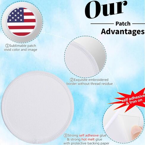 30 PCs Self Adhesive Sublimation Patches - Blank Patches to Custom Heat-transferable Tags for Moiblephone Cosmetic Bags Backpacks (Black Border / 30PCs) in Kuwait