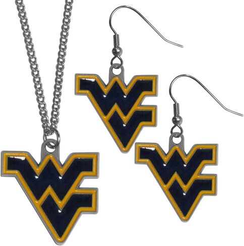 Siskiyou NCAA unisex-adult Dangle Earrings and Chain Necklace Set in Saudi Arabia