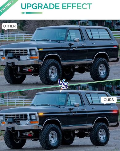 مصابيح LED للعلامات الجانبية لسيارة Ford F100 F150 F250 F350 1973-1979، لسيارة Bronco 1978-1979، Econoline E100 E150 E250 E350 1975-1991، مصباح وامض لمؤشر المصد الأمامي الخلفي الأحمر، عبوة من 4 قطع in Saudi Arabia