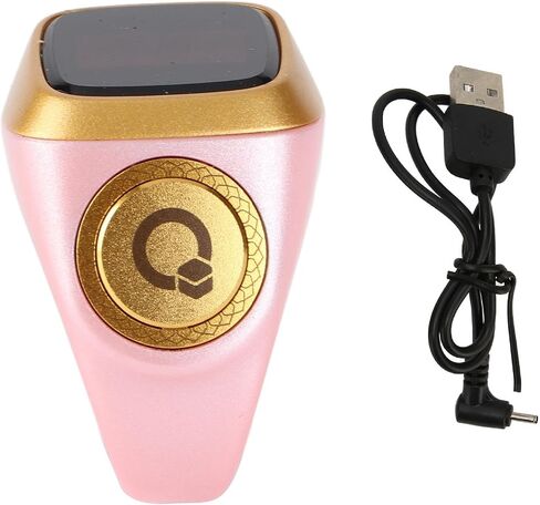 Finger Tally Counter, 20mm Rechargeable Tally Counter Ring BT5.1 Handheld Number Click Counter CNC Button Digital Finger Counter Support APP with 0.49in Screen (Pink) in Saudi Arabia