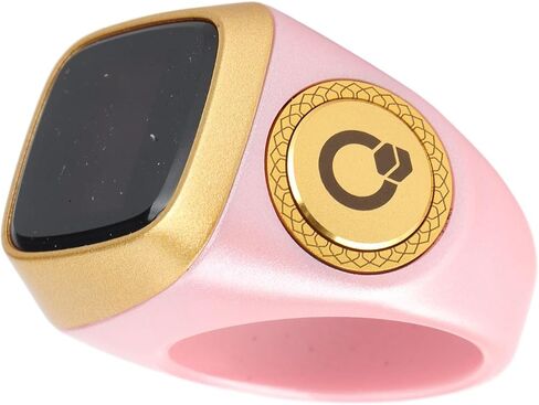 Finger Tally Counter, 20mm Rechargeable Tally Counter Ring BT5.1 Handheld Number Click Counter CNC Button Digital Finger Counter Support APP with 0.49in Screen (Pink) in Saudi Arabia