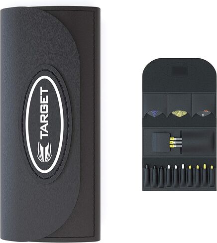 Target Darts Tri Fold Darts Wallet, Black, 3 Darts in Saudi Arabia