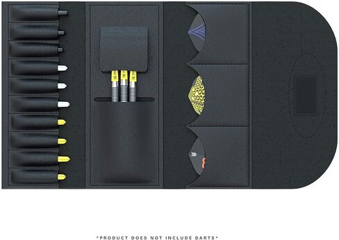 Target Darts Tri Fold Darts Wallet, Black, 3 Darts in Saudi Arabia