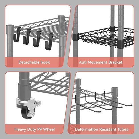 تخزين صالة الألعاب الرياضية المنزلية من Hasipu، حامل أثقال للدمبل وسجادات اليوجا وأجراس الكيتل، منظمة أرفف صالة الألعاب الرياضية، تخزين معدات صالة الألعاب الرياضية، منظم صالة الألعاب الرياضية المنزلية لممارسة التمارين الرياضية، رف تخزين صالة الألعاب الريا in Kuwait
