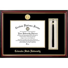 Campus Images NCAA Colorado State Rams Tassel Box and Diploma Frame