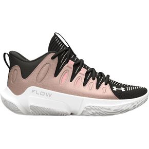 حذاء كرة السلة UA Flow Breakthru 4 للسيدات من Under Armour (أسود/ذهبي وردي معدني/أبيض - 003، نظام مقاسات الأحذية الأمريكية، للبالغين، للنساء، رقمي، متوسط، 6.5)