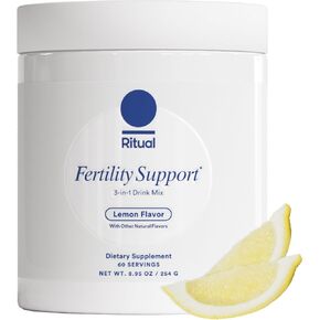 Ritual Fertility Support 3-in-1 Drink-Mix Formulated to Support Conception Outcomes with Clinically-Studied Ingredients (CoQ10, NAC, Myo-Inositol) and Designed with an OB/GYN. 60 Servings.*